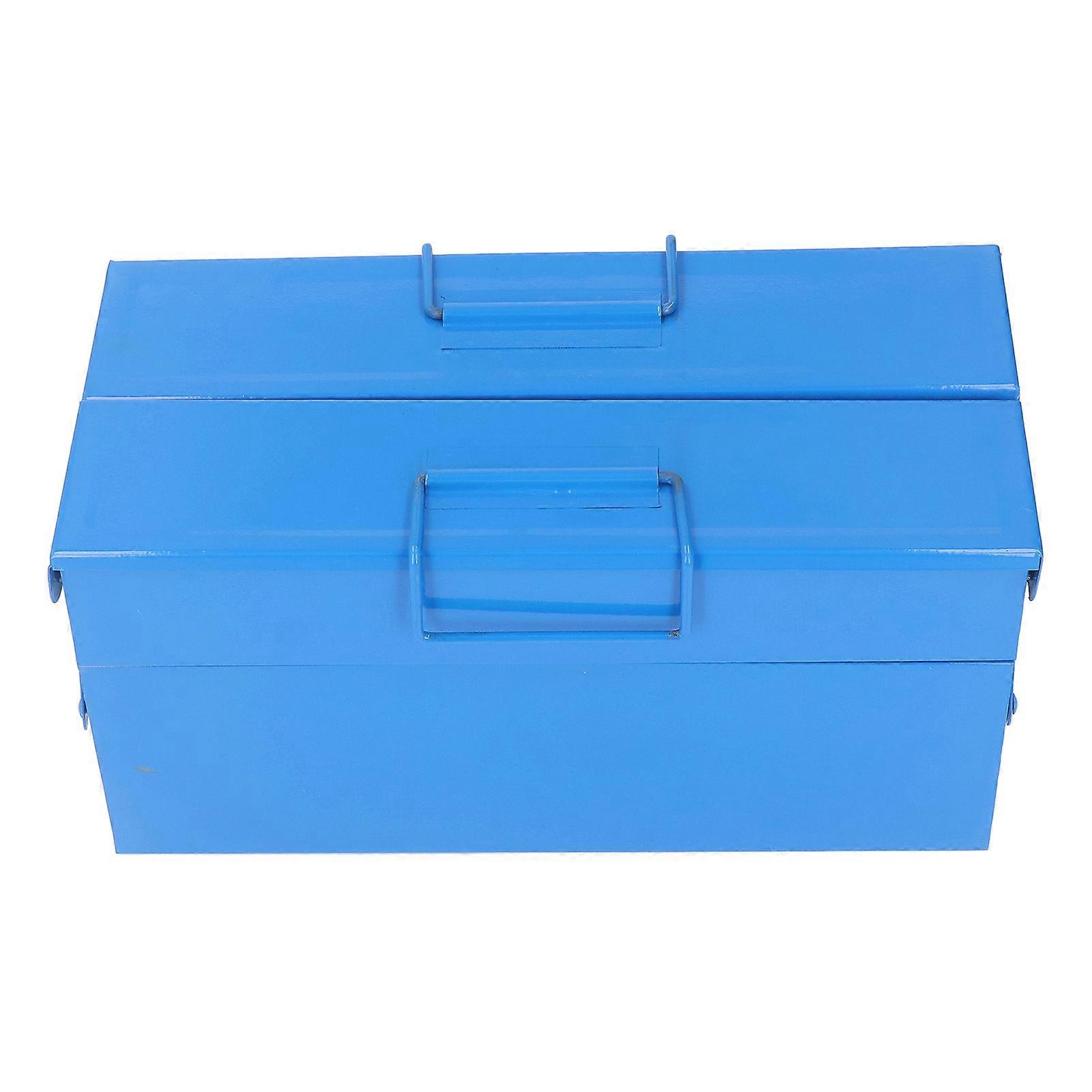 Folding Tool Box 2 Layer Portable Storage for Vehicle Repair