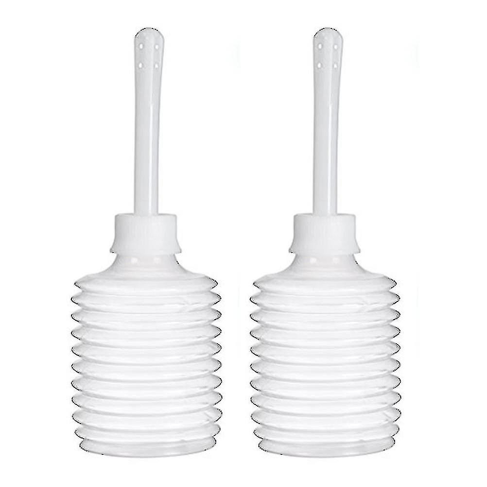 2 stuks 180ml draagbare wegwerp duidelijke klysma douche applicator fles anale applicator reinigingstool wyelv