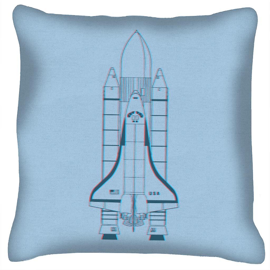 NASA Space Shuttle Enterprise 3D Effect Cushion