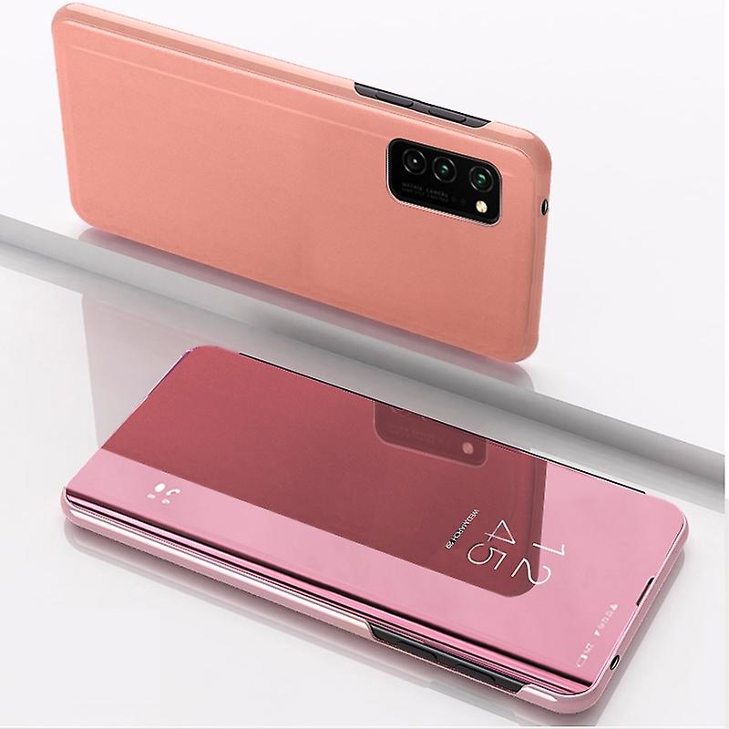 For Galaxy S20+ Plated Mirror Horizontal Flip Leather Case with Holder For Samsung Galaxy S20+
