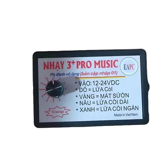 12V24V צופר רכב אוניברסלי עם 3/8/12 טונים קל להתקנה חומר ABS ממסר מנוע רכב תיבת מוסיקה פנים אוטומטי