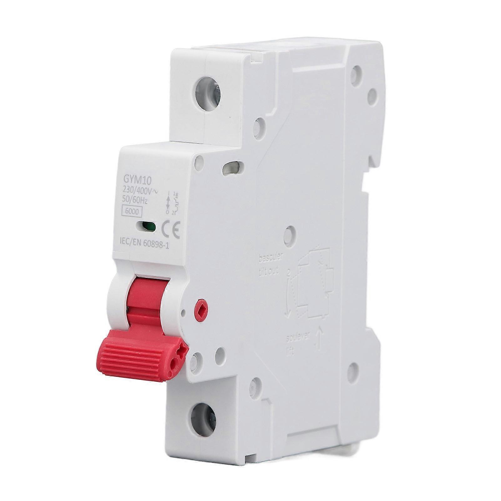 Ouitble Protection Circuit Breaker Circuit Breaker 1P 230V 400V MCB Protection Switch 40A, 6kA Breaking Capacity for Home
