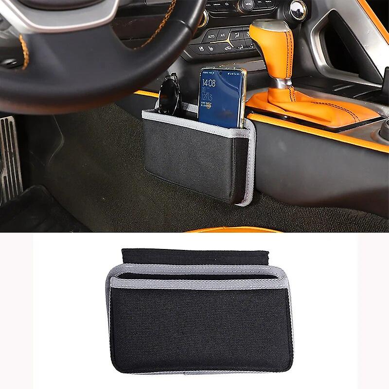 For Chevrolet Corvette C7 2014-2019 Auto Accessories Car Center Console Side Storage Net Bag Phone Holder Pocket Organizer Bags