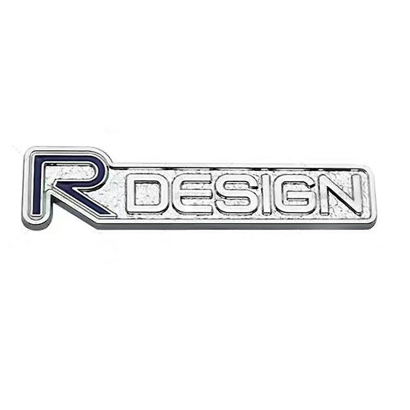 1pcs Rdesign Logo 3d Solid Metal Body Sticker For Volvo Modified Rear Sticker