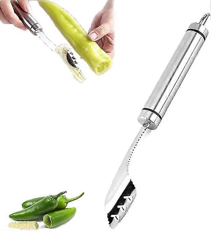 Chili Seed Corer Serrated Seed Remover Kitchen Tool