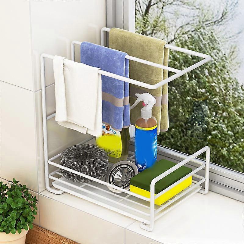 Commodity Shelf Largr Capacity Strong Load Durable Free Disassembly Storage Rack for Kitchen Elegant White