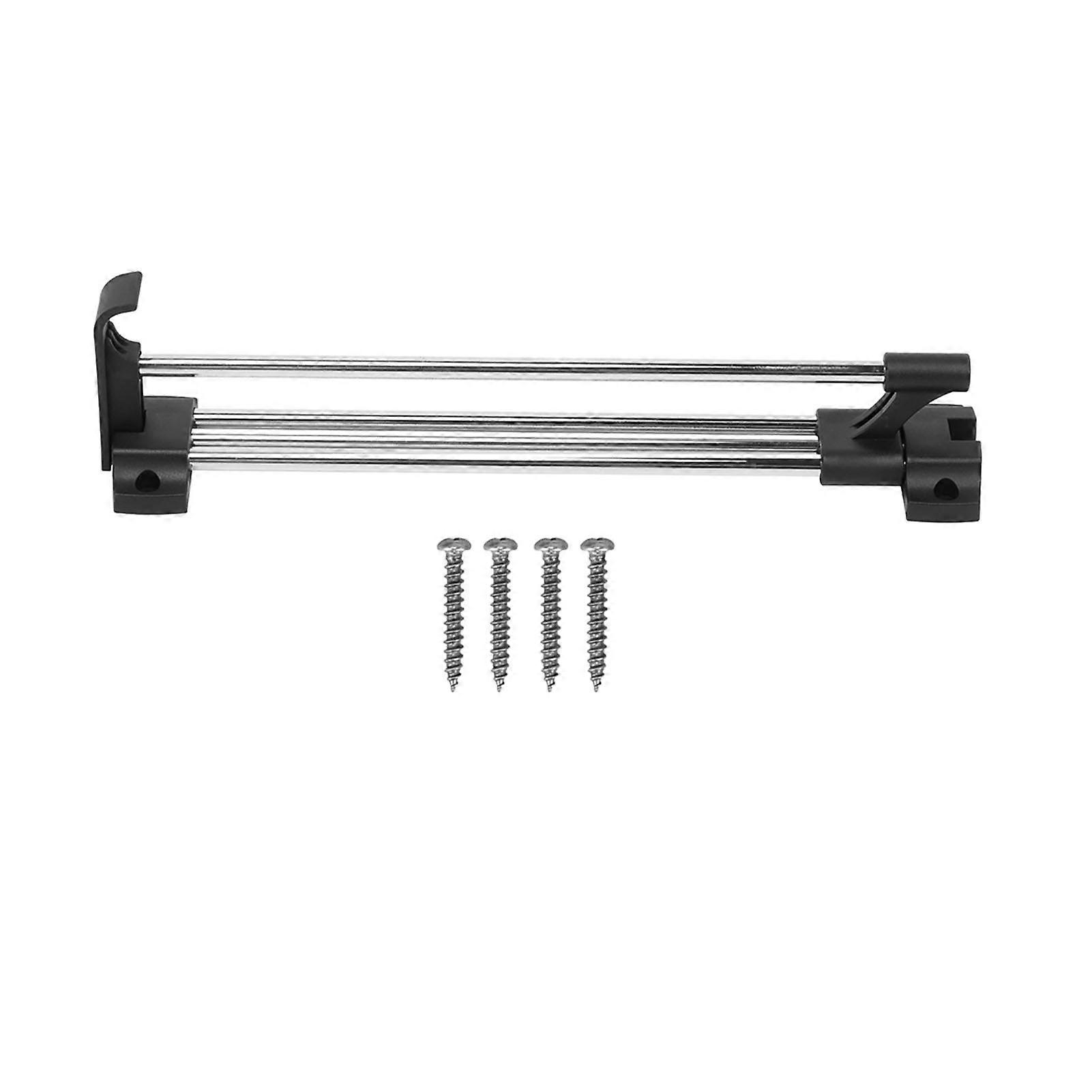 قضيب خزانة قابل للتمديد وسحب للخارج وقضيب خزانة ملابس منزلق وحامل منظم ملابس قابل للتعديل 30 سم