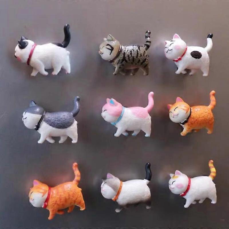 Refrigerator Magnets, Cartoon Cat Fridge Magnets, Cute Decorative Magnets, Personalized Fridge Magnet For Kitchen Office Whiteboard Locker Cabinet And