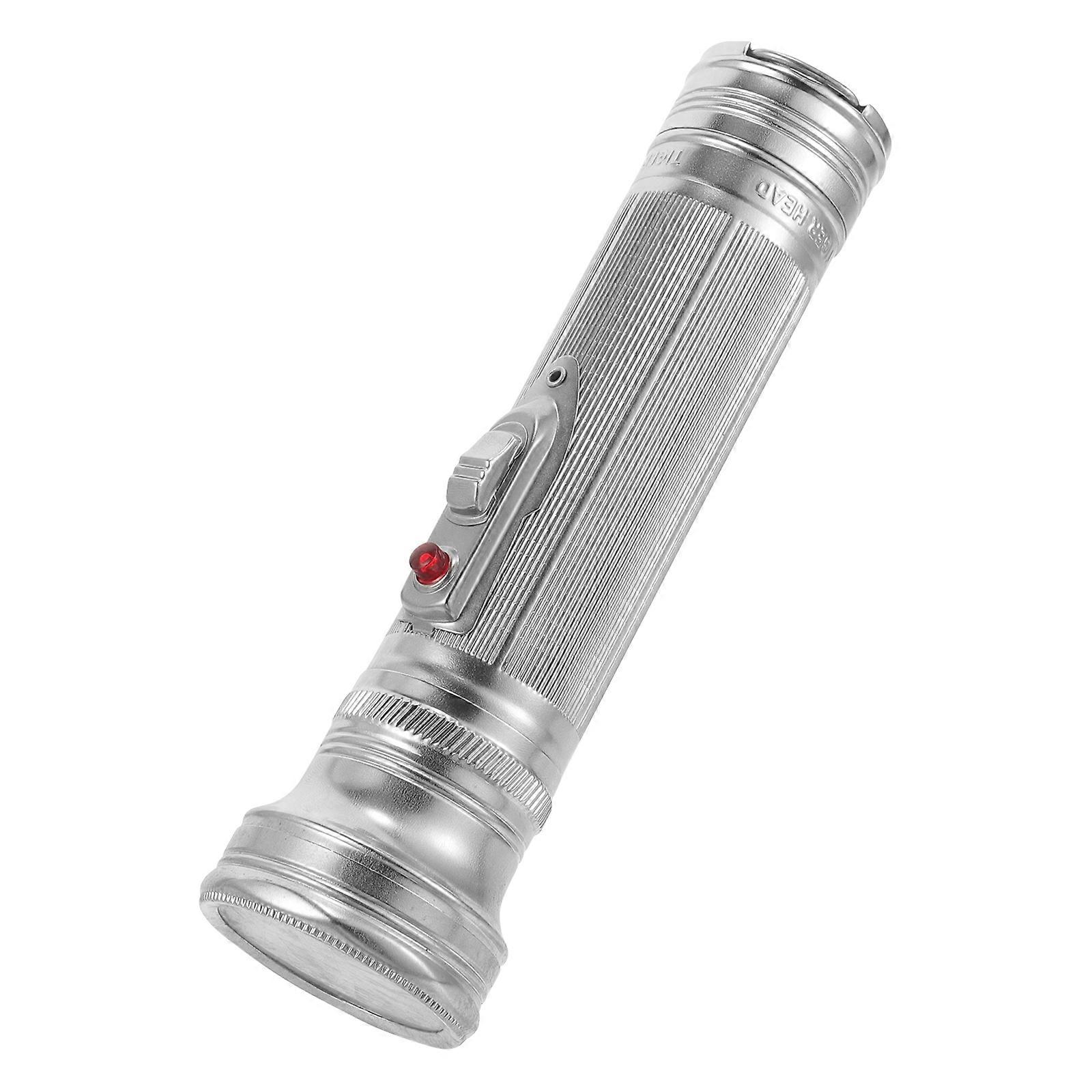 Old-fashioned Flashlight Vintage Metal Flashlight Portable Outdoor Lighting Flashlight