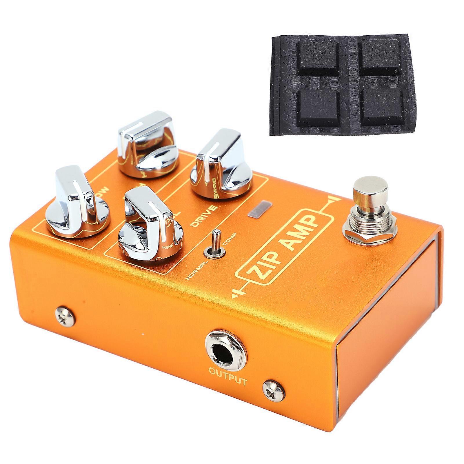 Overdrive Effect Tone Gain Distortion Electric Guitar Stompbox with True Bypass DC 9V 20mA