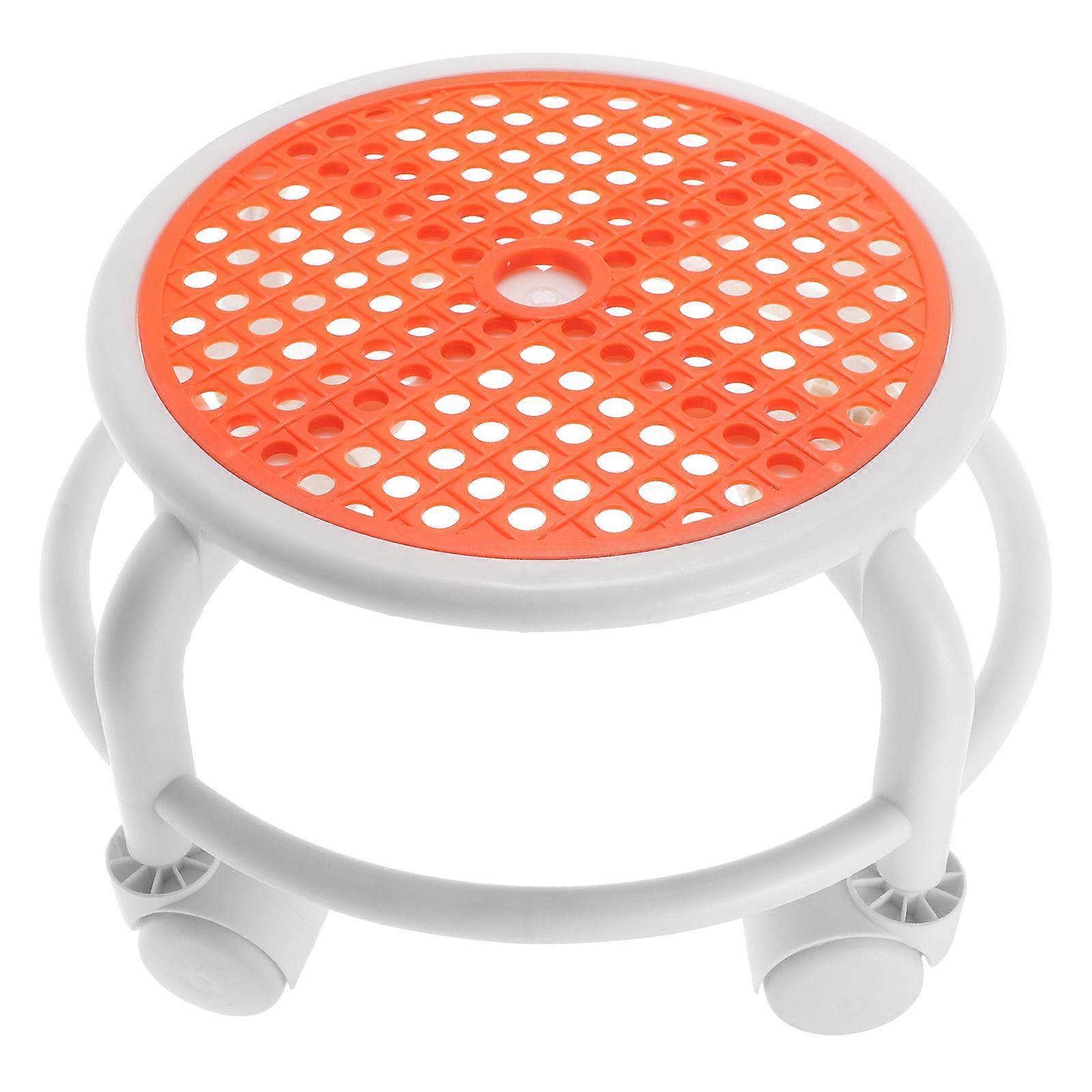 Low Rolling Stool Short Stool Low Massage Stool Roller Seat For Pedicure Salon