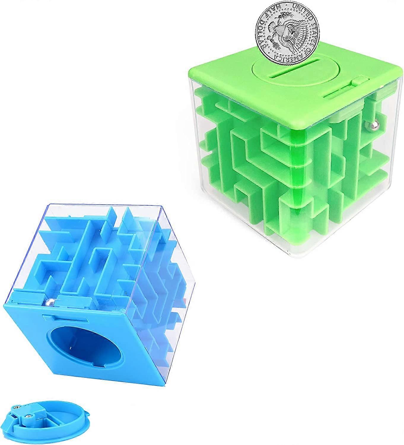 Doolhof Puzzel Geldhouder Gift Boxes Puzzel Games Brain Teasers 2 Pack