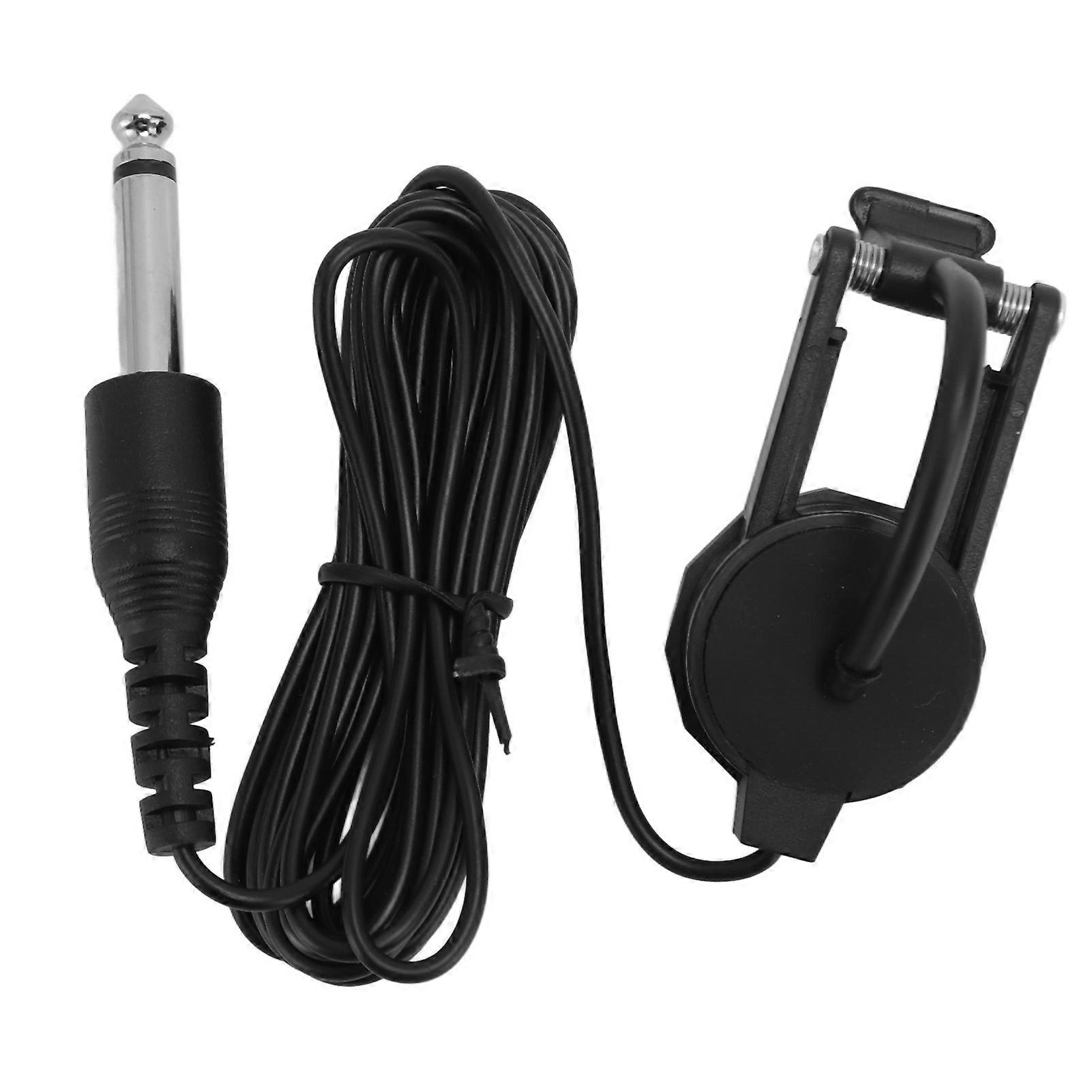 バイオリンピックアッププロフェッショナル高感度6mmジャックコンパクトポータブルクリップオンピックアップバイオリン8.2フィートケーブルYEMAA