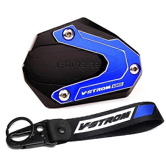 For V-STORM 800DE 2023 VSTROM 800DE V-strom 800 de CNC Motorcycle Kickstand Foot Side Stand Extension Pad Keyring Key Chain maxpower