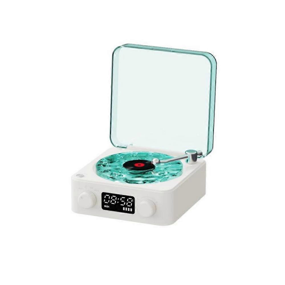 Lamp Record Player, Waves Vinyl Bluetooth Speaker with 4 Modes Adjustable
