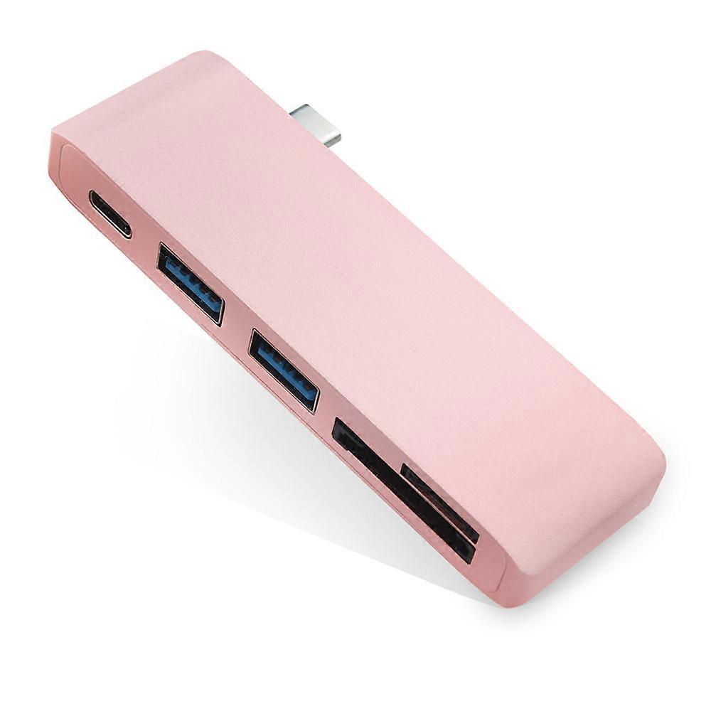 Type-c hub to usb3.0 PD-powered card reader five-in-one macbook laptop expansion dock