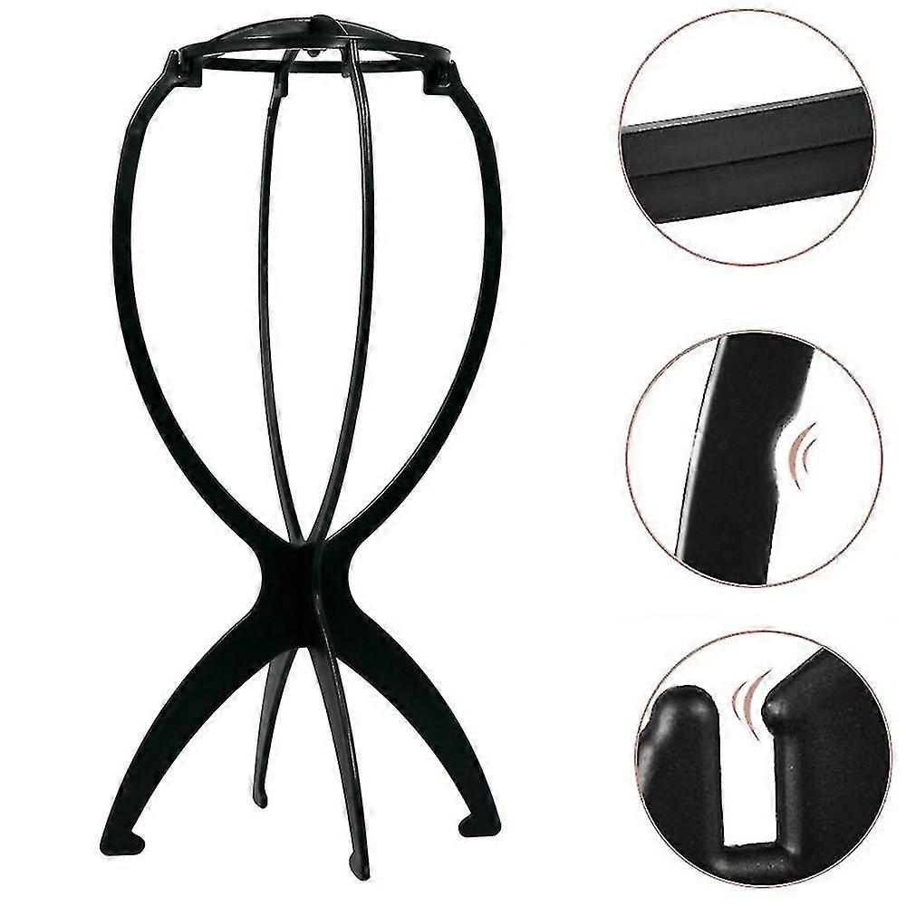 Wig Display Stand Wig Cap Hair Holder Foldable Stable Tool