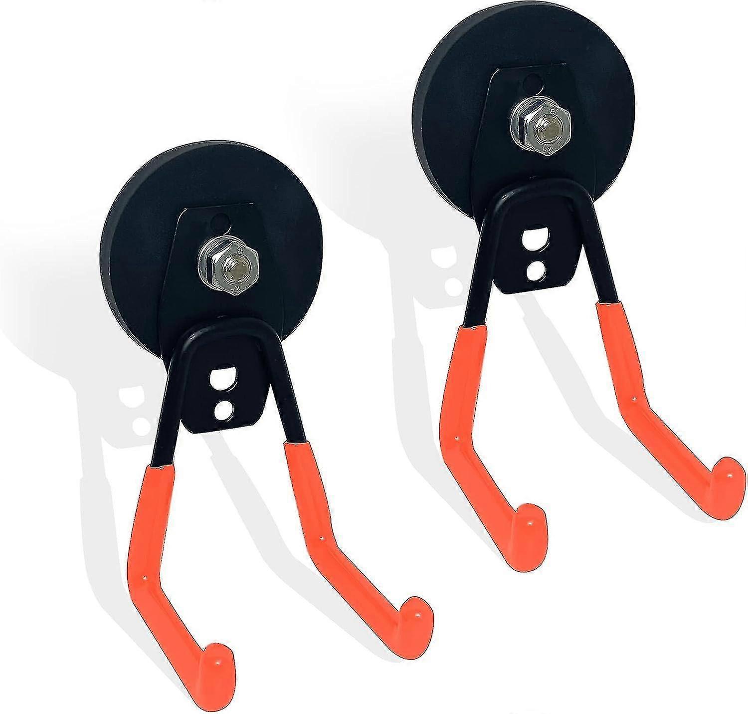 Duty Large Garage Magnet Hooks, Strong Storage Utility Magnetic Hooks With Anti-slip Coating For Indoor & Outdoor Hanging