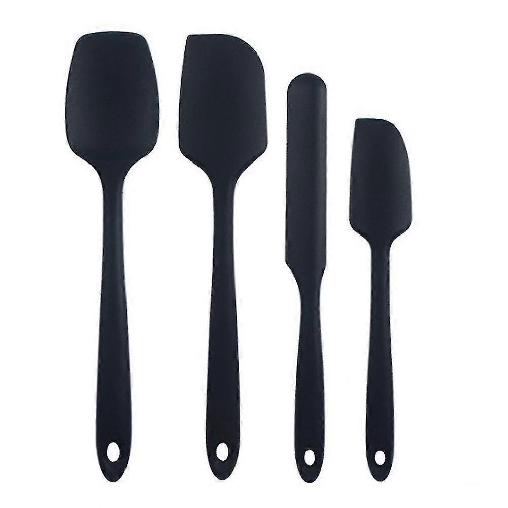 4pcs silicone scraper set cream silicone compatible with non stick cookware,a