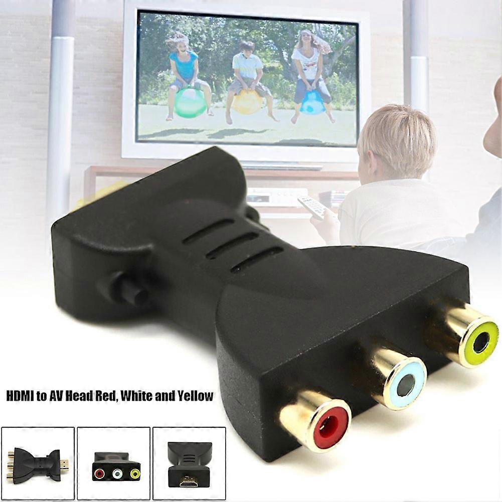 HDMI to 3 RCA Video Audio Converter Head AV Adapter Female Head 5ft/1.5m