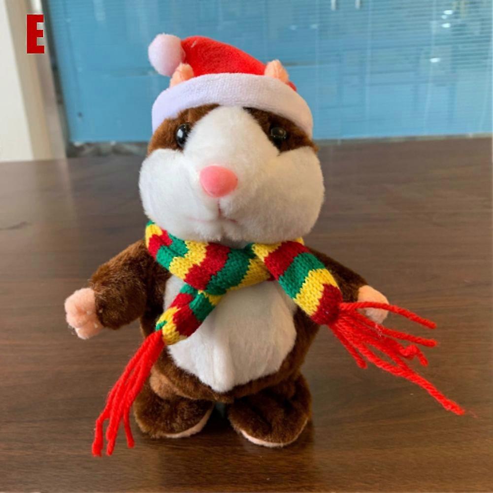 Cheeky Hamster Repeats What You Say Electronic Pet Talking Plush Toy Cute Gift Talking Hamster New