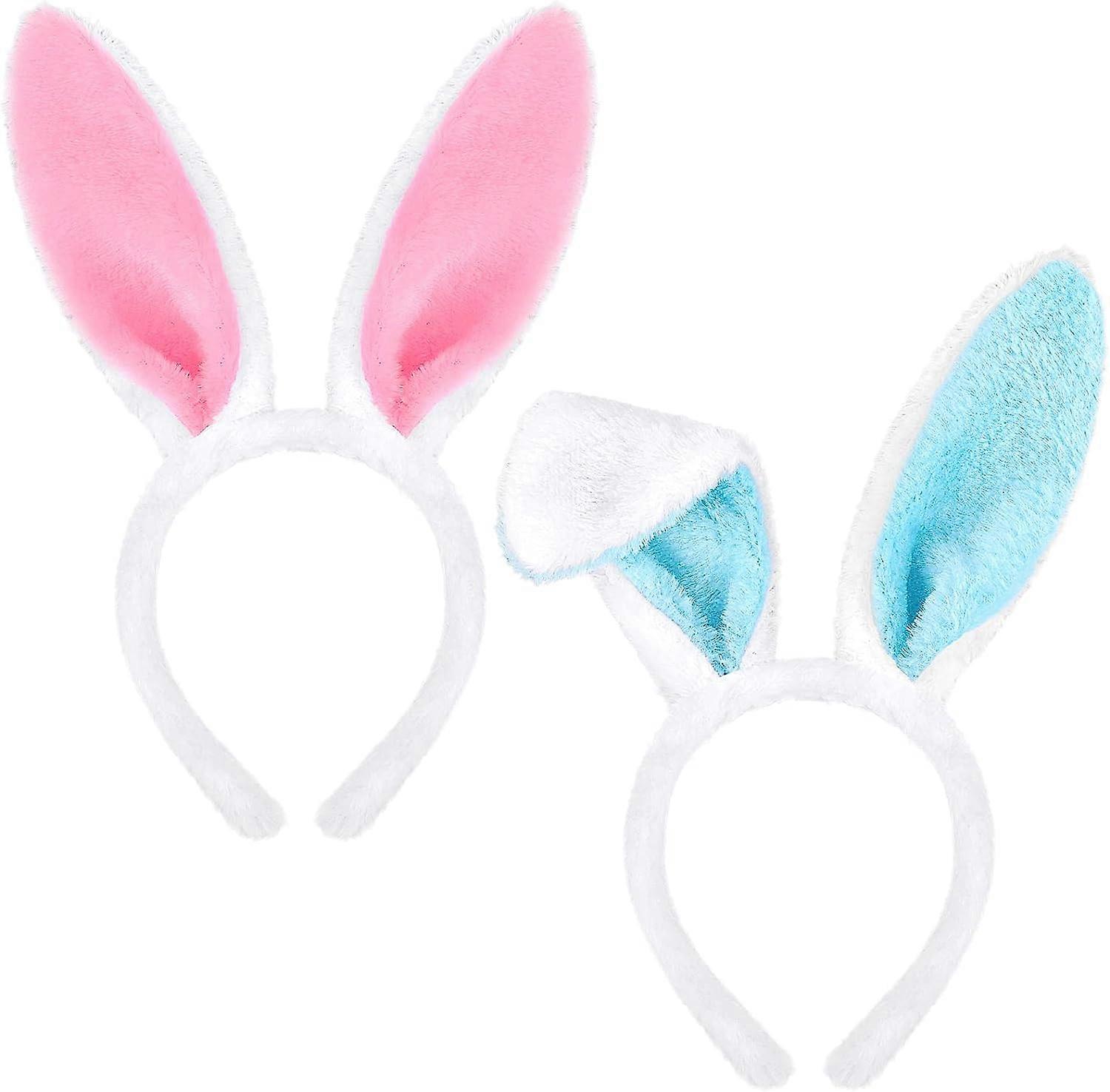 ZK-2 Pack Easter Plush Bunny Ears Headbands