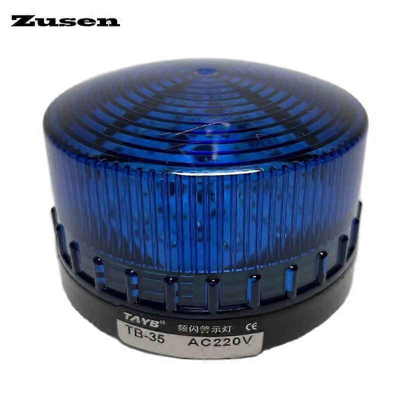 Zusen TB35-B 12v 24v 110v 220v Blue Security Alarm Strobe Signal Warning Light LED Lamp Small Flashing
