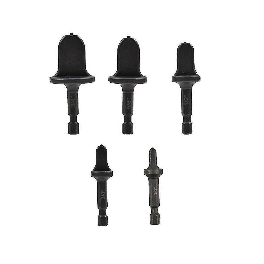 5pcs Flaring Tool Copper Pipe Electric Reamer Air Conditioner Hex Handle Tube Expander Set Swaging