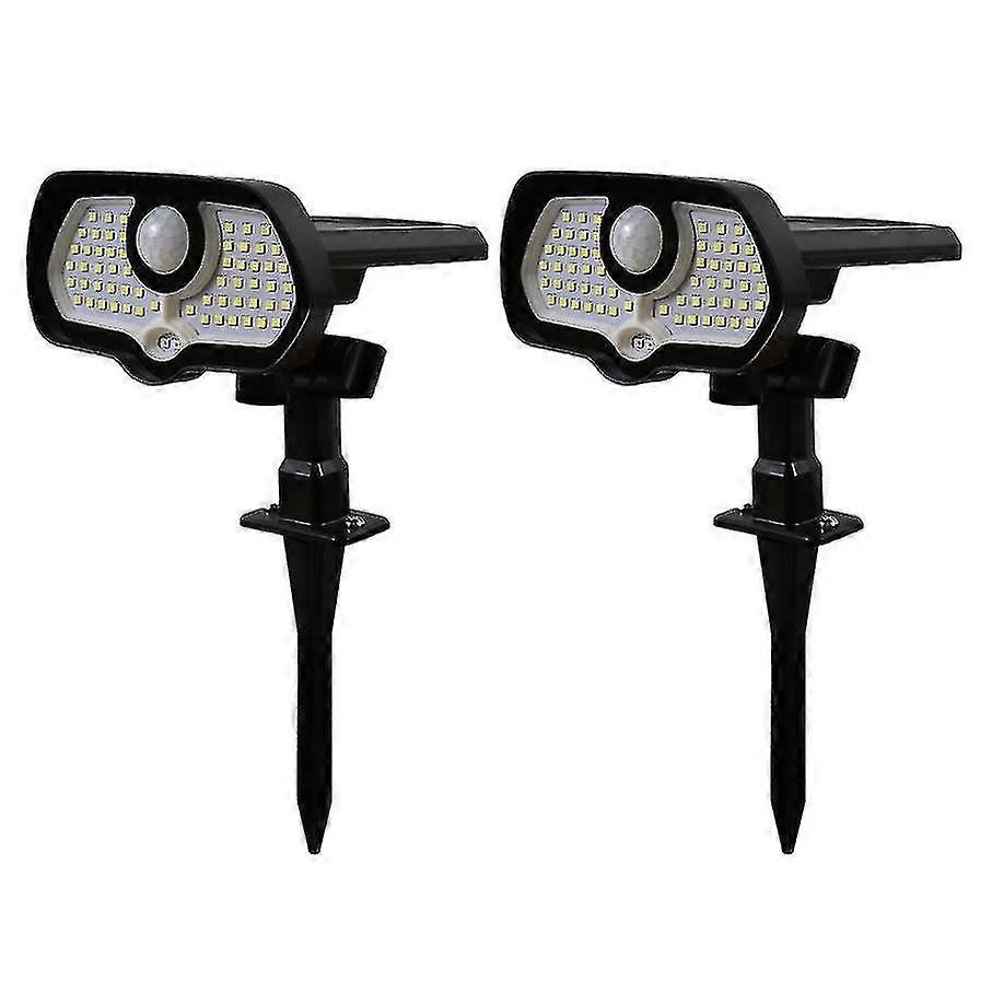 Solar Spot Lights Outdoor Solar Lights For Yard Pathway Garden 2 Pcs