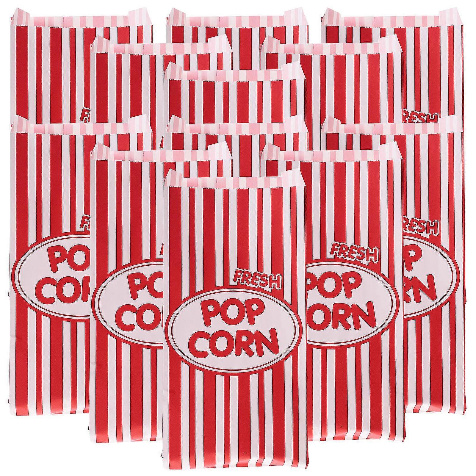 100stk papir popcornposer fest popcornbeholdere udendørs popcorn indpakningsposer