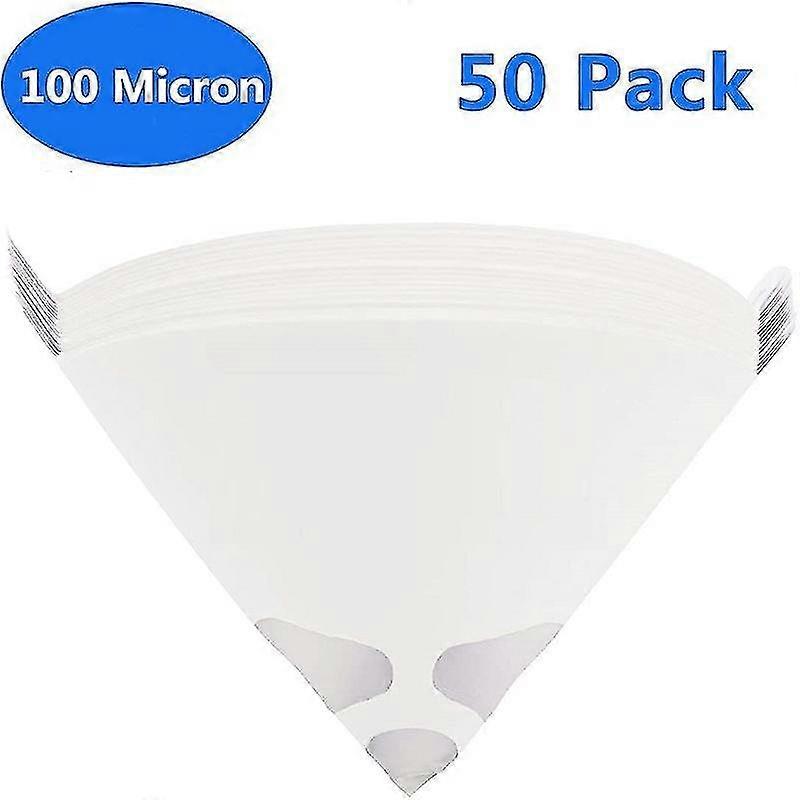 50pcs Paint Mixing Paper Funnel Paint Filter Screen Paint Filter 100 Mesh Nylon Screen Paint Filter Cone A