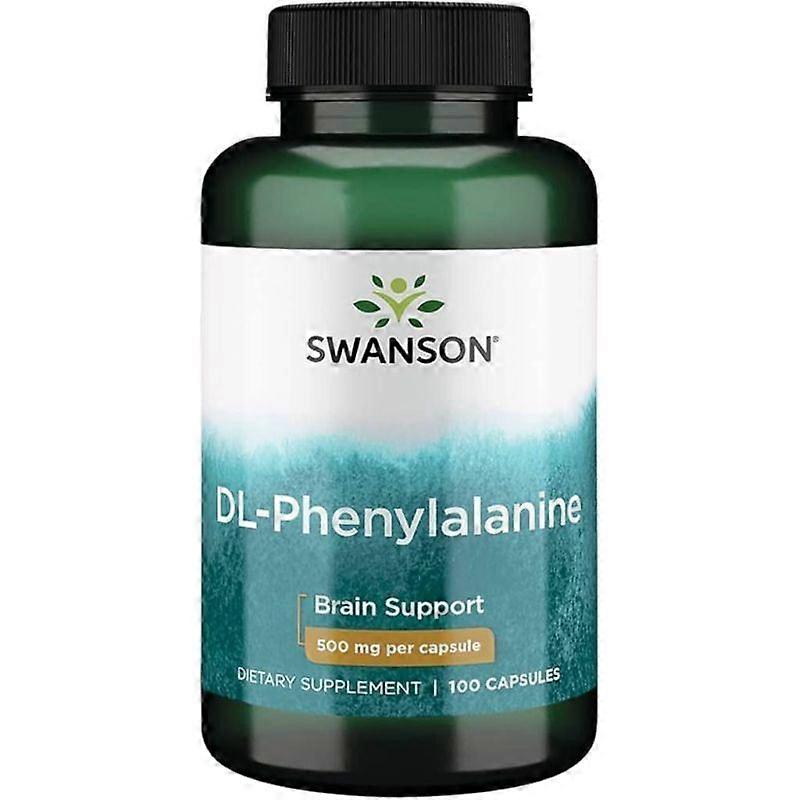 Swanson DL-Phenylalanine 500mg Capsules 100