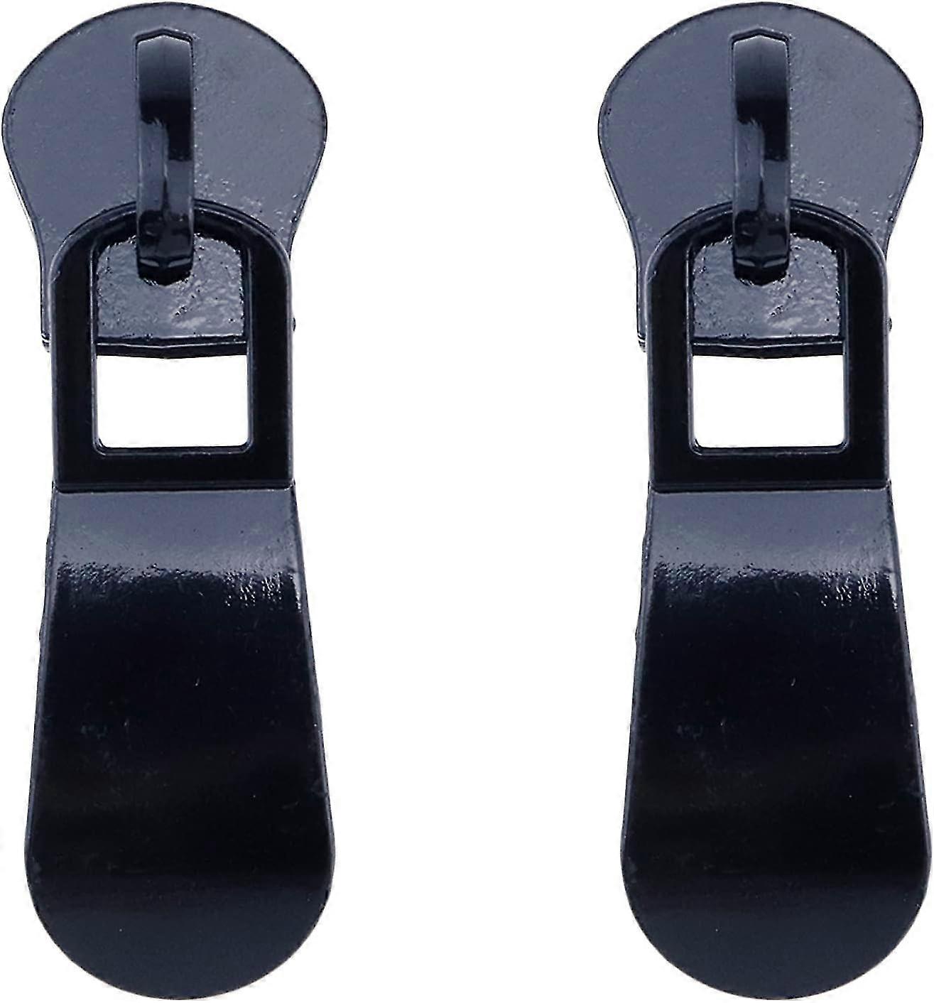 Metal Zipper Puller For Zippers Tailor Crafts Diy Sewing 5 Pcs Black