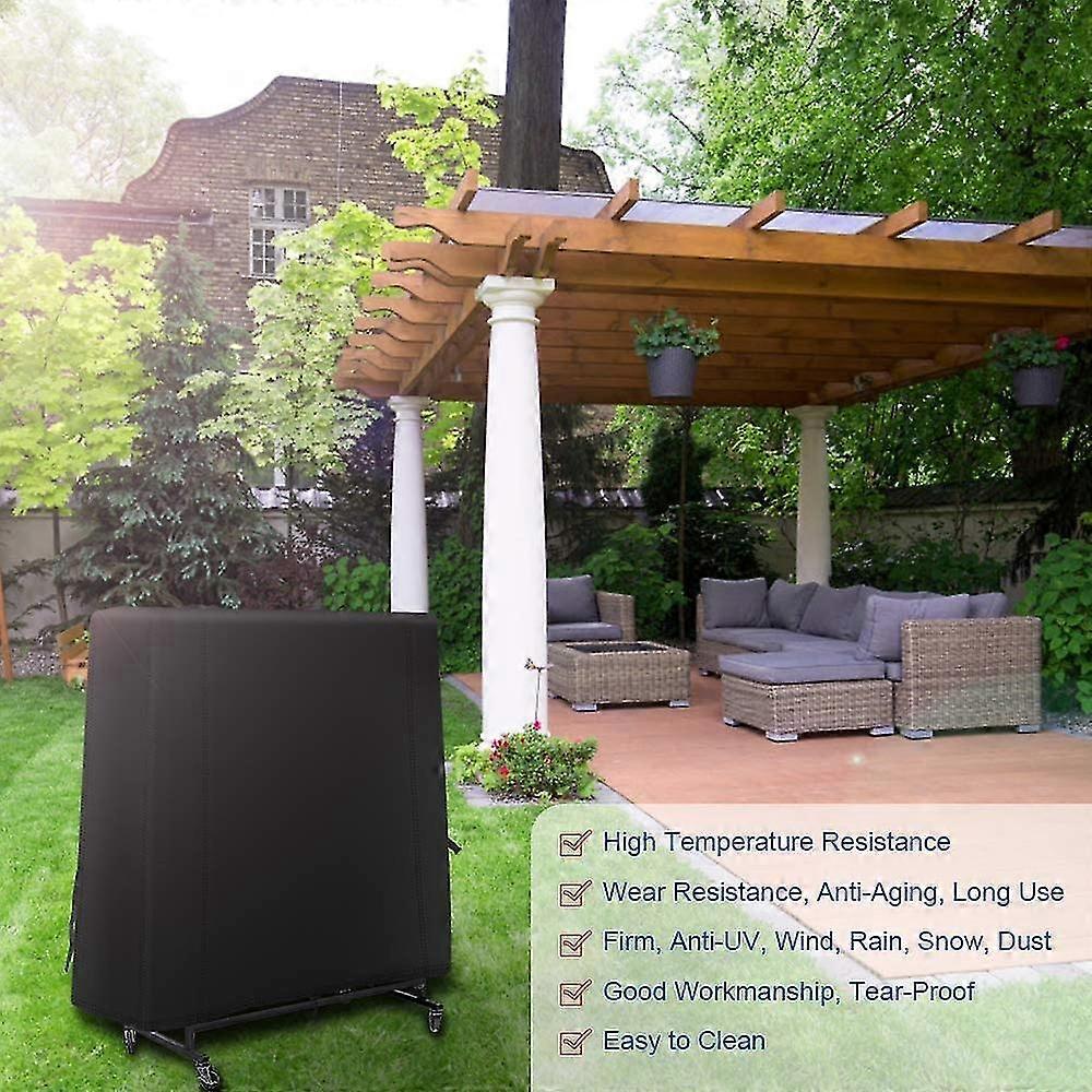 Ping Pong Table Cover Ping Pong Table Cover Ping Pong Table Cover 420d Oxford Waterproof Cover Anti-uv Dustproof For Indoor/outdoor 185*70*165cm