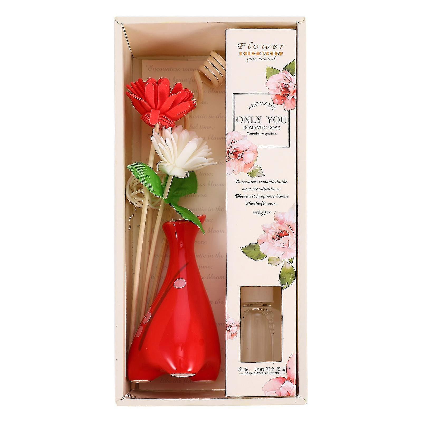 1 Set Ceramic Bottle Aromatherapy Set Bathroom Bedroom Stress Relief Diffuser