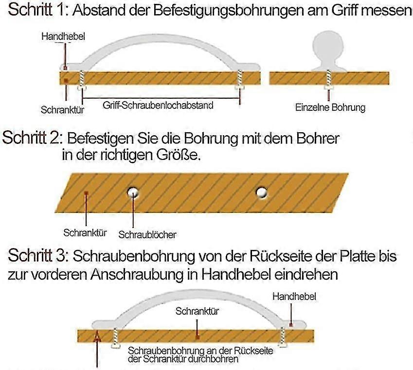 2pcs Black Door Handles, Heavy Duty Gate