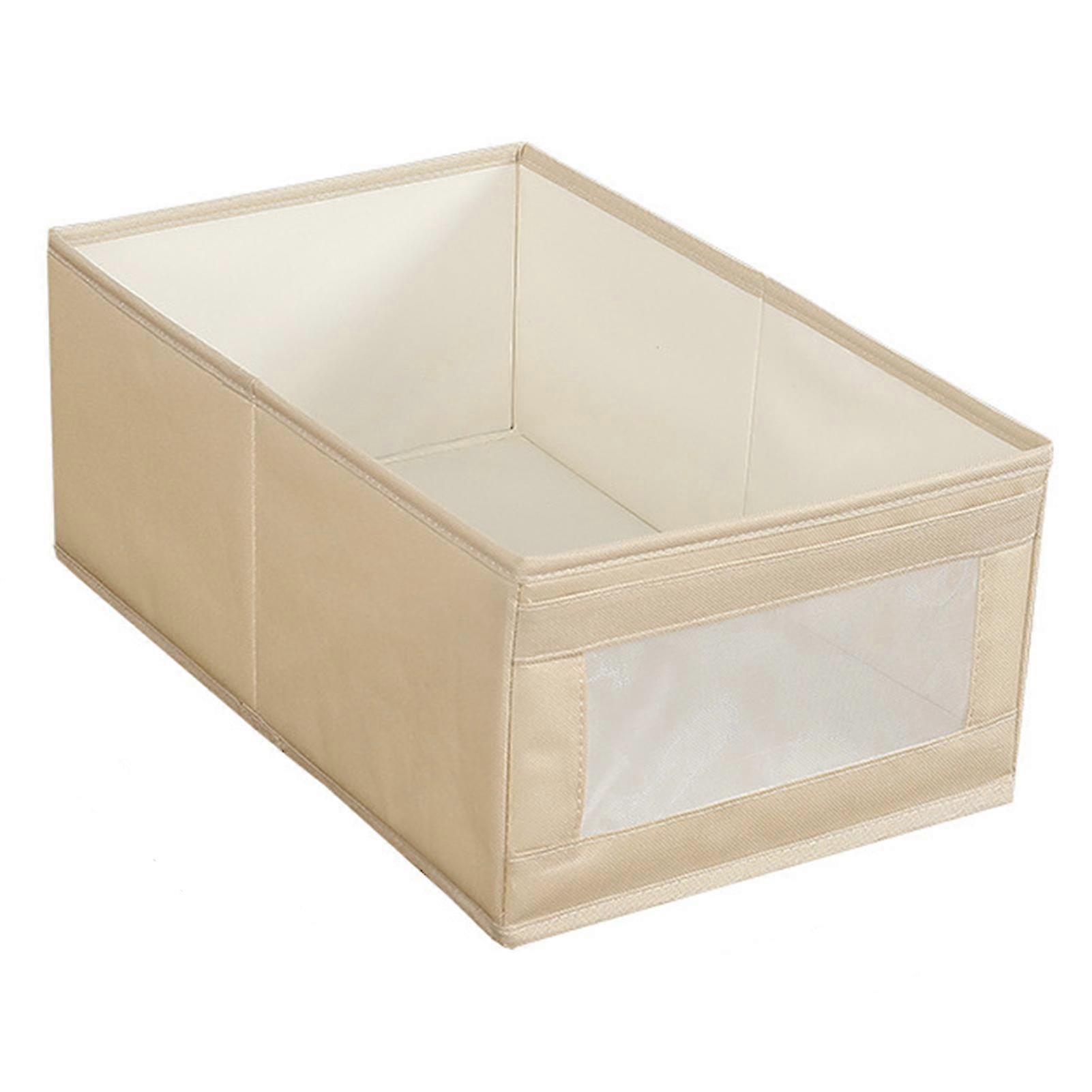 Foldable Clothes Storage Bin Box Clothes Container With Handles For Scarves Pants Winter Clothes