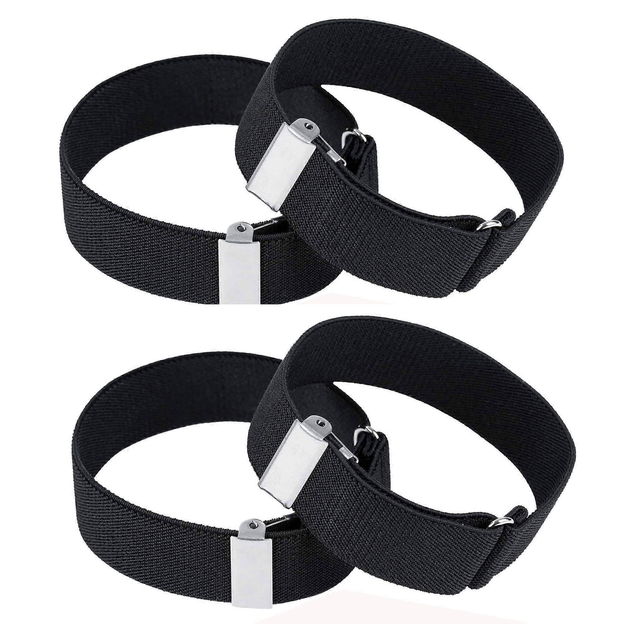 2 Pairs Sleeve Holders, Non-Slip Shirt Sleeve Holders for Men Women, Sleeve Holders for Long Sleeves