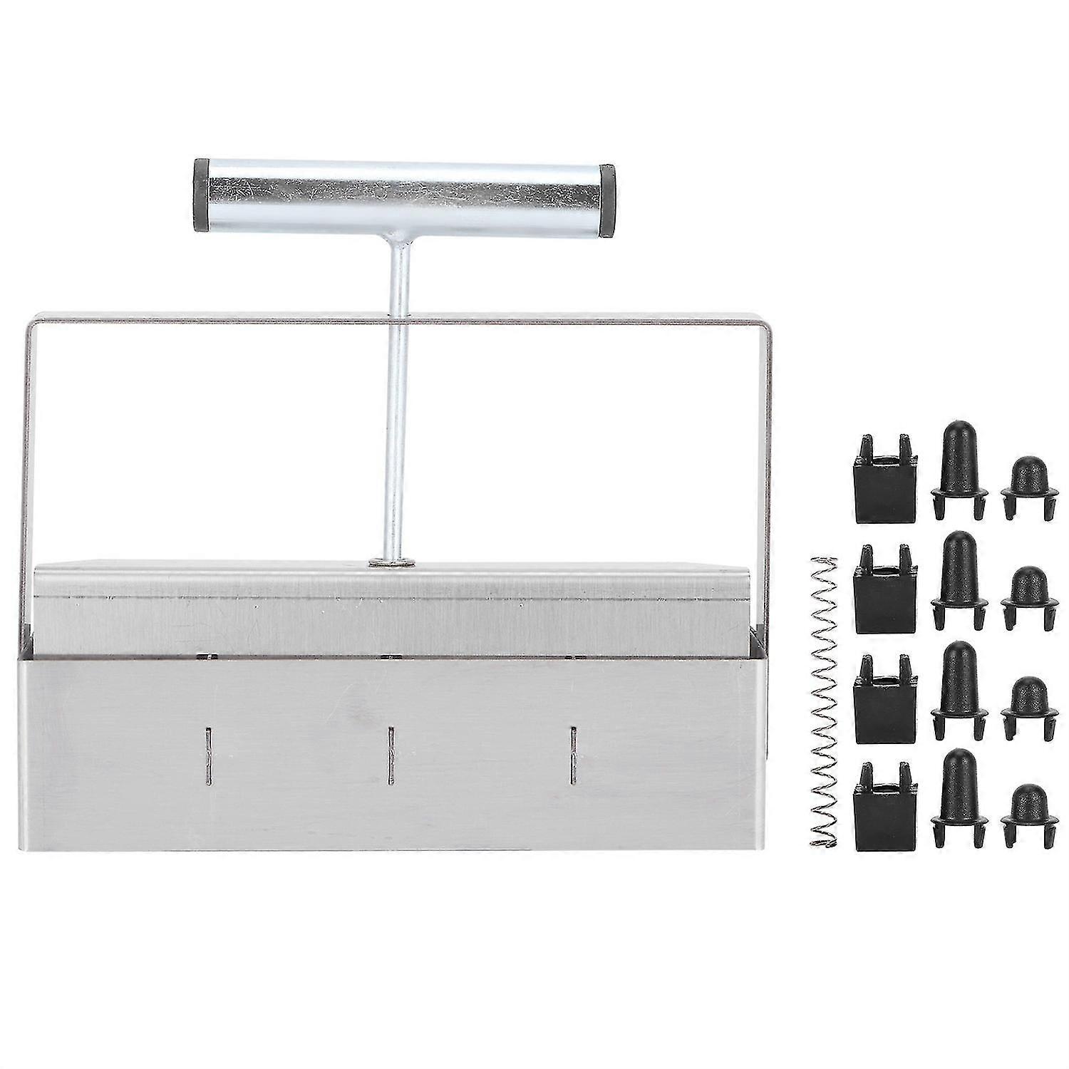 4 Grids Manual Soil Blocker Soil Blocking Tool compatible with Seedlings Greenhouse Plant Growing To