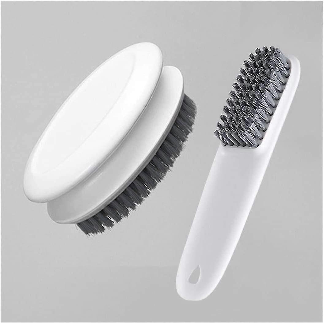 2 pack laundry scrub brush (white)