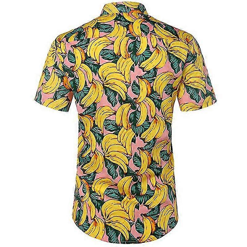 Homens camisas havaianas Praia Havaí Top Summerparty Floral Button Up Casual Short Sleeve Tee