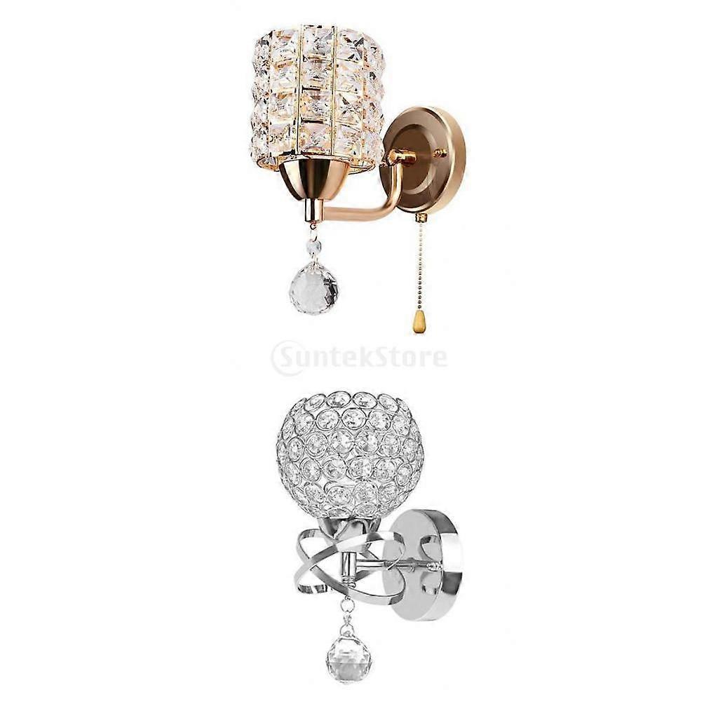 2x lampe murale en cristal moderne luminaire appliques pendentif lumière E26 / E27 escalier