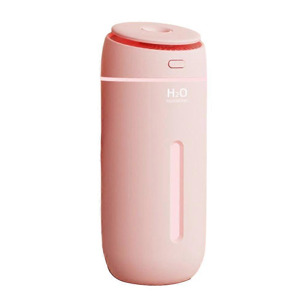 Leakproof White/pink Cylindrical Humidifier Large Capacity Plug Powered Air-diffuser For Home Car Office