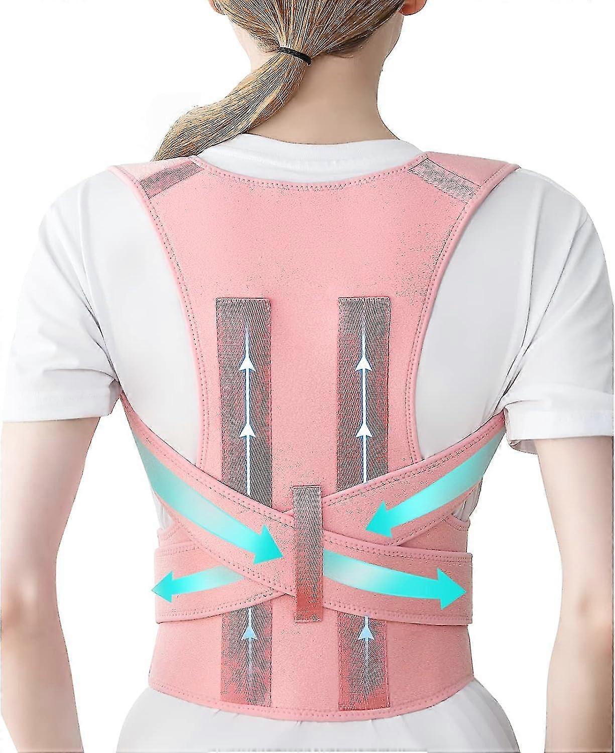 Posture Corrector For Women And Men, Fully Adjustable Breathable Back Straightener, Upper And Lower Back Support And Providing Pain Relief From Neck