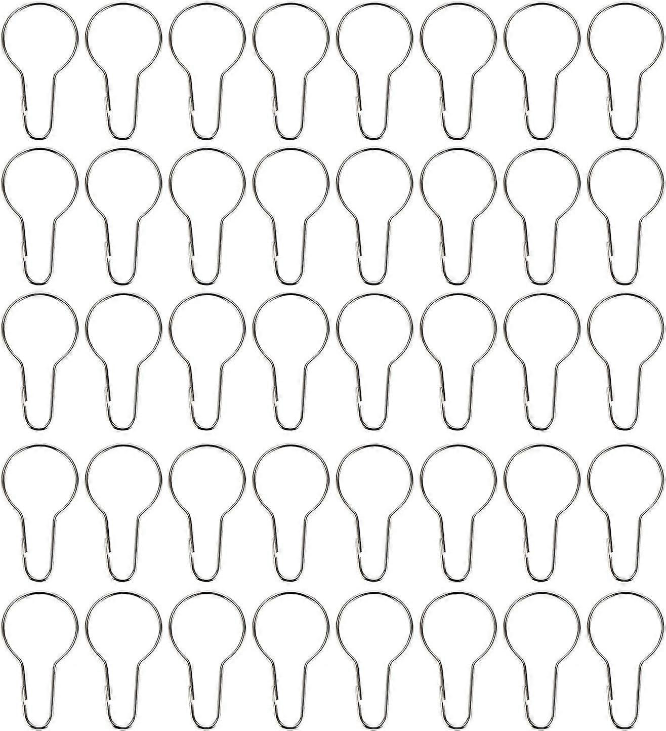 40 Pack Shower Curtain Rings Hanging Hooks for Sorting and Organization