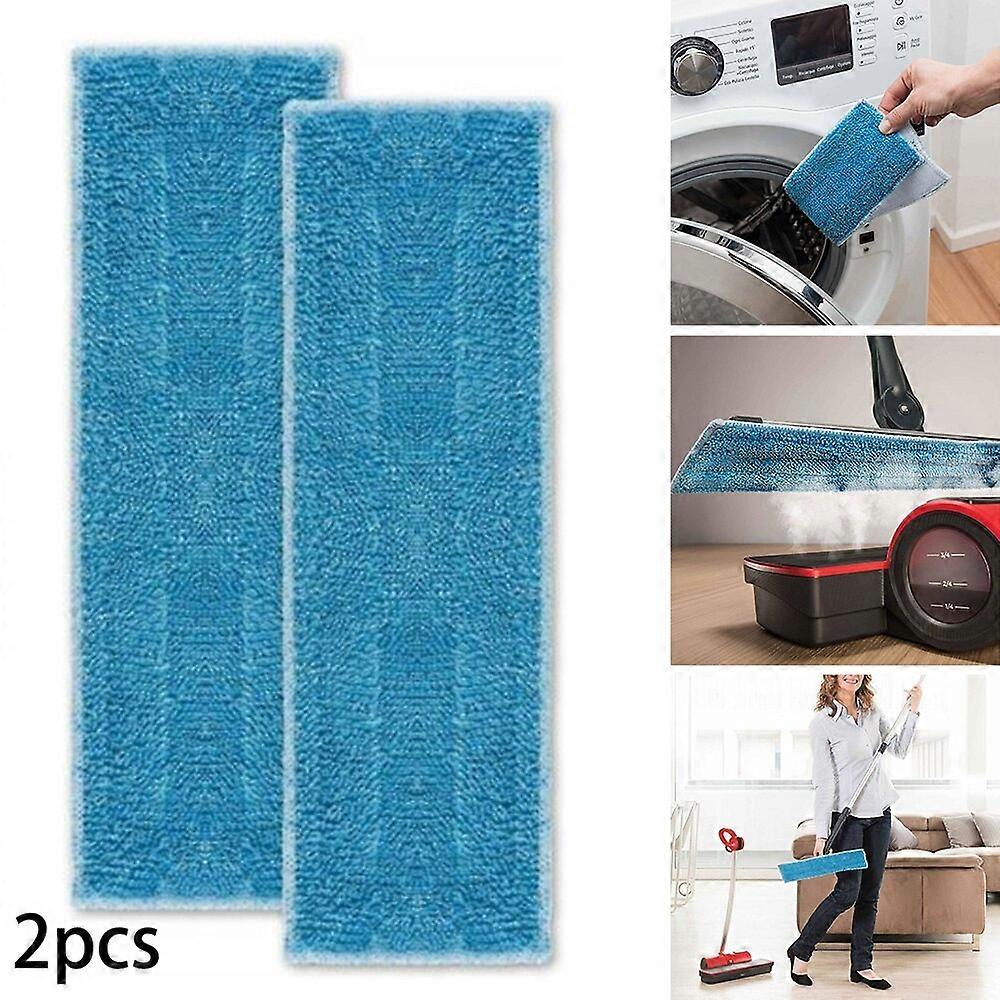 2個のモップ洗える再利用可能なマイクロファイバーモップクロスPoltiモッピー蒸気機関掃除機家庭用スイーパークリーニングツール