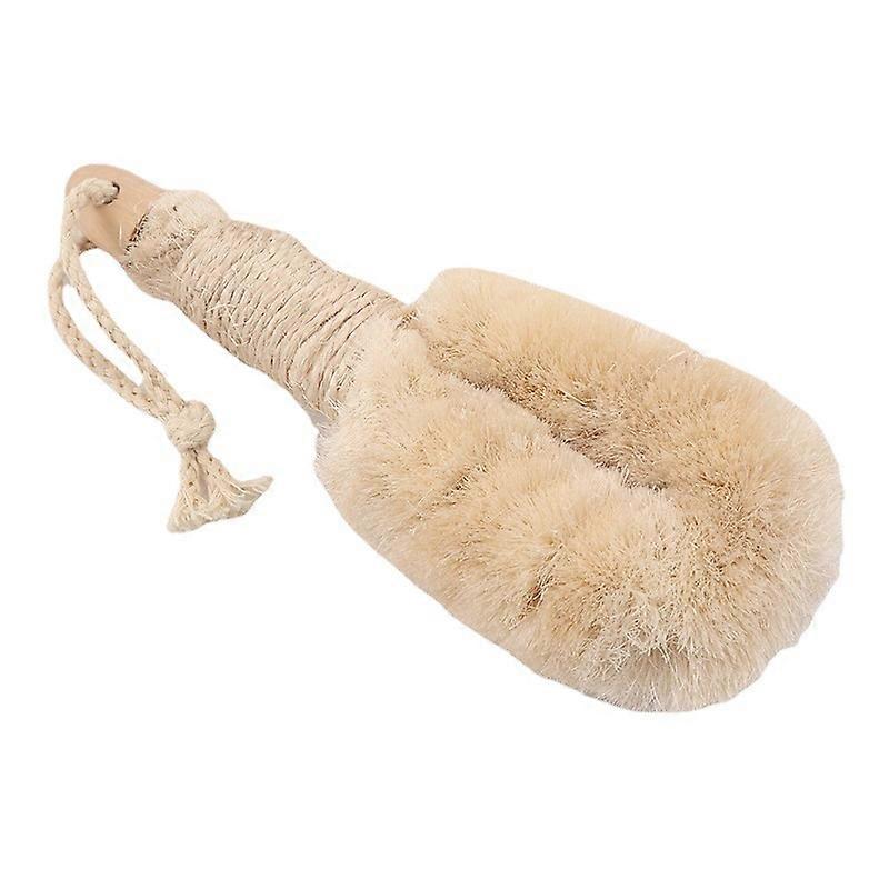 Bath brush with sisal bristles