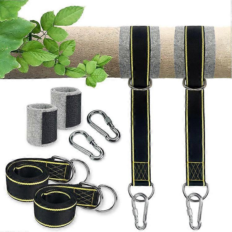 3m Kit de Sangles pour Balanoire Rsistant, Sangles de Hamac, 2 x Sangles, Mthode Rapide et Facile pour Suspendre n'importe Quelle Balanoire