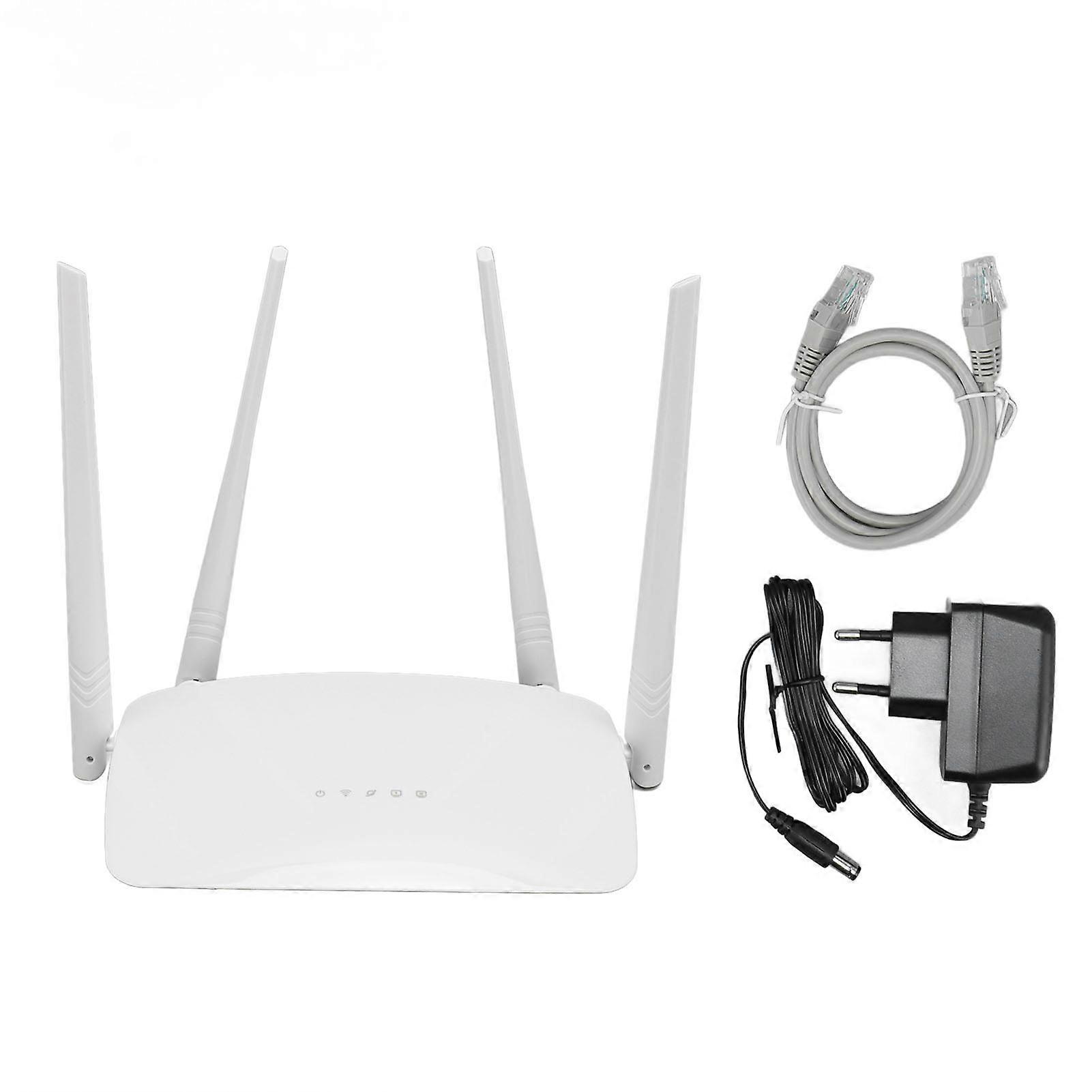 Wireless WiFi Router 300Mbps 4 Antennas High Gain APP Control 6 Modes Internet Router for Family Office 100240V EU Plug 100240V