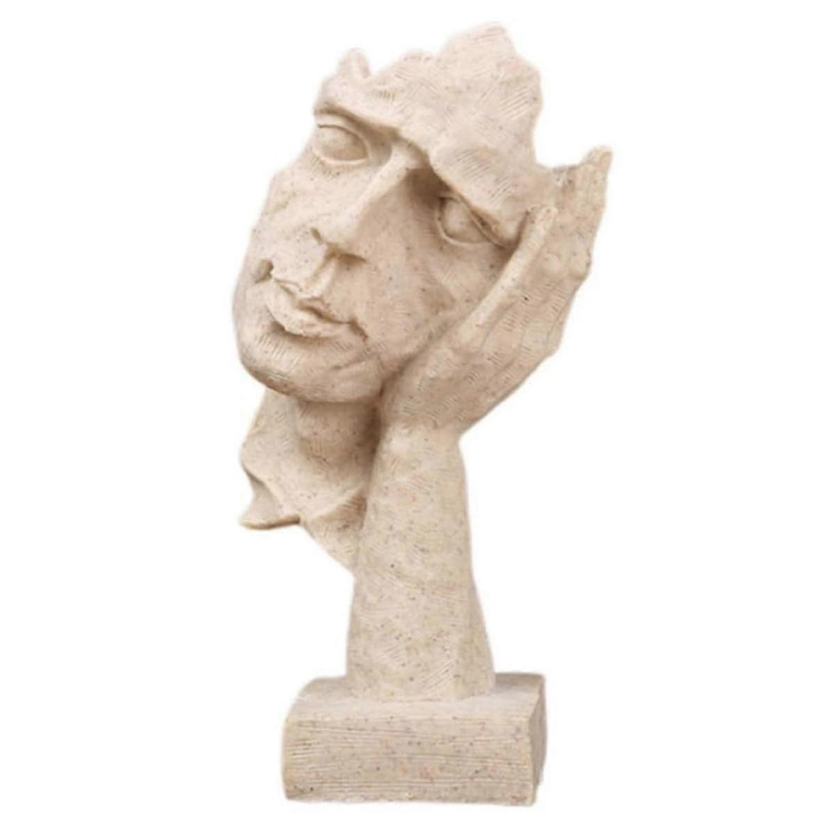 Exquisite Thinkers Statue - Not Listening Abstract Mask Arts Statue for Modern Creatives Home Decor